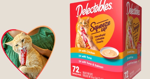 Apply to get Delectables Squeeze Up Cat Treats For FREE!