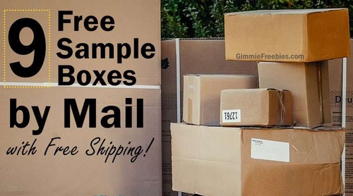 9 Free Sample Boxes by Mail with Free Shipping